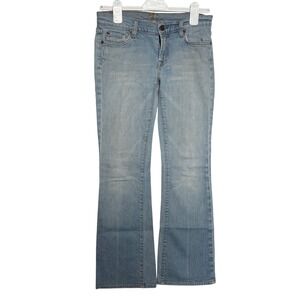 Seven For All‎ Mankind Flared Jeans Light Wash Distressed Bootcut Womens Size 27